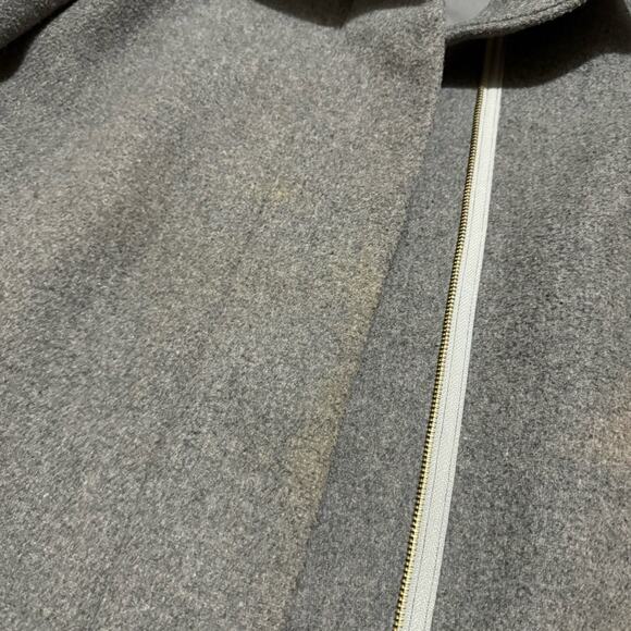 J Crew Mercantile Light Gray Wool Blend City J6140 Pea Coat Women’s Size 8 - Picture 2 of 9